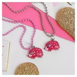 Кулон детский "Выбражулька" ёжик, цвет розовый, цепочка