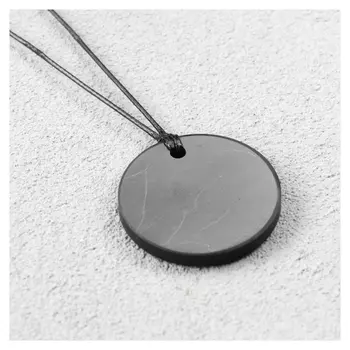 Кулон "Круг", шунгит, 3,5 см