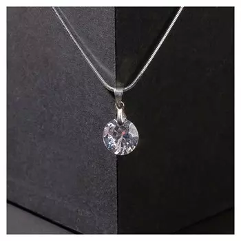 Кулон на цепочке Стразинка крупная