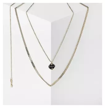 Кулон "Стальной" ключ от сердца, цвет золото, L=50