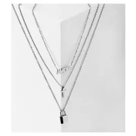 Кулон "Стальной" любовь, цвет серебро, L=48