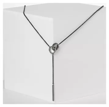 Кулон "Тренд" стелла, цвет серый