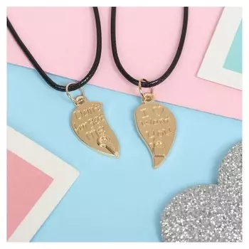 Кулоны "Неразлучники" I Want You, цвет золото, 45 см