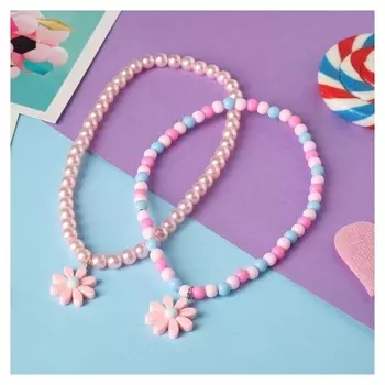 Кулоны неразлучники "Выбражулька", цветочки, цветные