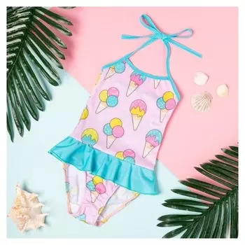 Купальник детский Kaftan "Мороженки", рост 98-104 (30), розовый