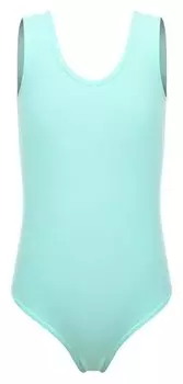 Купальник гимнастический на широких бретелях, размер 36, цвет ментоловый