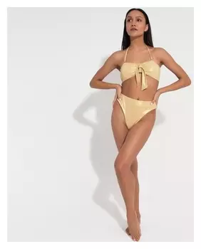 Купальник раздельный Minaku "Glow", размер 48, цвет золотой