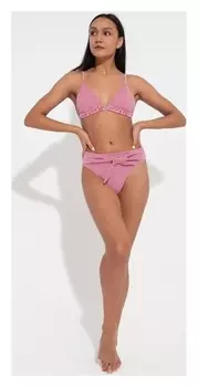 Купальник раздельный Minaku Stripe, размер 48, цвет красный