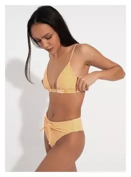 Купальник раздельный Minaku Stripe, размер 48, цвет желтый