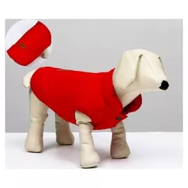 Куртка для собак, M (ДС 25 см, ОШ 37 см, ОГ 37 см), красная