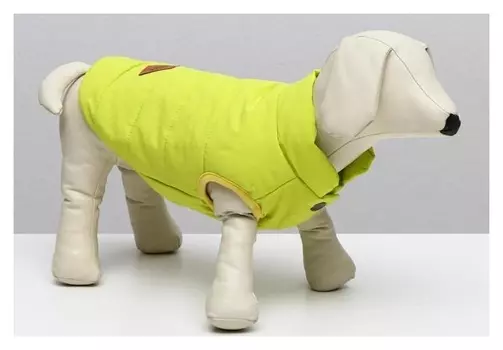 Куртка для собак, S (ДС 20 см, ОШ 23 см, ОГ 32 см), жёлтая