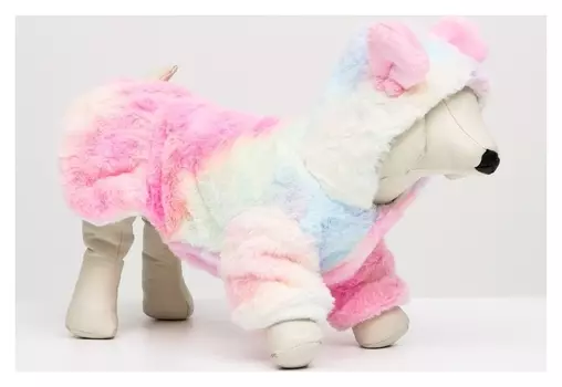 Куртка "Зайчонок" с капюшоном, размер XL (ДС 40, ОШ 17 см, ОГ 50 см) пастельная