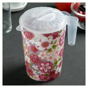 Кувшин «Цветочный узор», 1,2 л