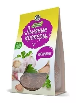 Льняные крекеры с чесноком