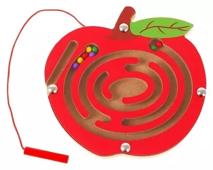 Лабиринт магнитный малый Яблочко