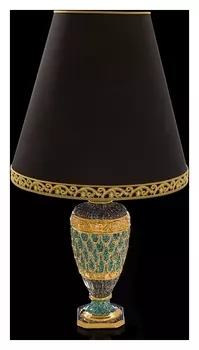 Лампа коллекции "Диана" черно-зеленая