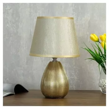 Лампа настольная 08945/1 E14 40вт золото 17х17х31 см