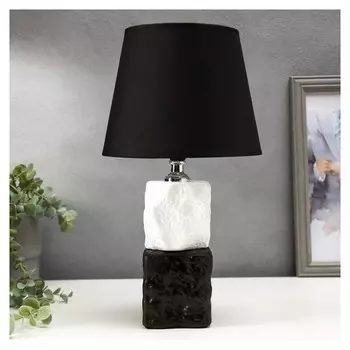 Лампа настольная 16145/1 E14 40вт черно-белый 19х19х34 см