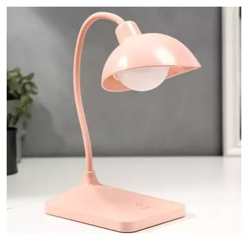 Лампа настольная 16266/1 LED 3Вт АКБ диммер розовый 11х14,4х40 см