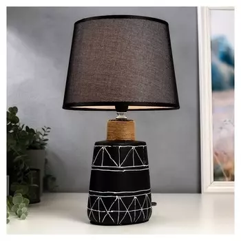 Лампа настольная 16349/1 E14 40вт черный 22х22х37 см