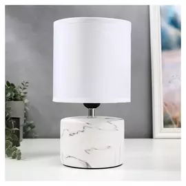 Лампа настольная 16374/1 E27 40вт бело-серый 16х16х29 см