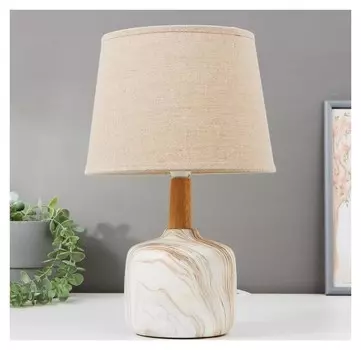 Лампа настольная 16386/1 E14 40вт бежевый 22х22х37 см