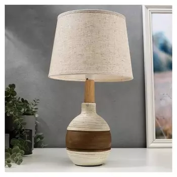 Лампа настольная 16396/1 E14 40вт белый 22х22х37 см