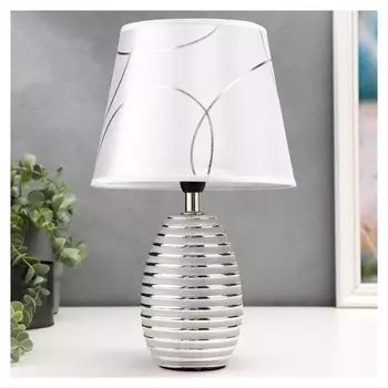 Лампа настольная 16609/1sl E14 40вт серебро 20х20х33 см