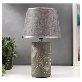 Лампа настольная 16624/1gy E14 40вт серый 22х22х36 см