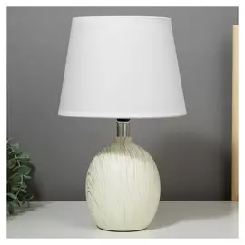 Лампа настольная 21196/1 E14 40вт белый-серый 20х20х35 см