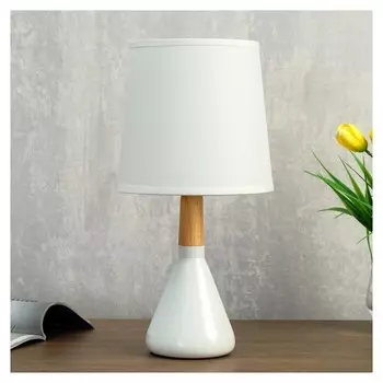 Лампа настольная 320613/1 E14 40вт белый 16х16х35 см