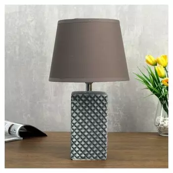 Лампа настольная 32165/1 E14 40вт серый 20х20х34 см