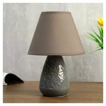 Лампа настольная 37517/1 1х40вт Е14 серый 17х17х27,5 см