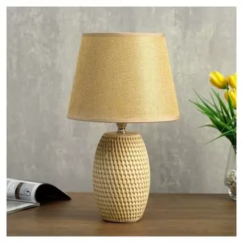 Лампа настольная 48474/1 E14 40вт бежевый 20х20х34 см