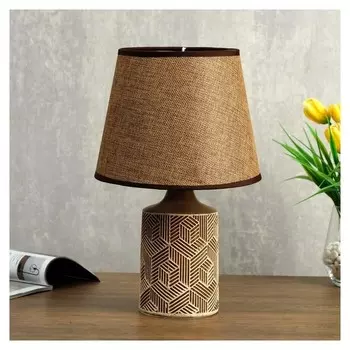 Лампа настольная 48475/1 E14 40вт кофе 18х18х32 см