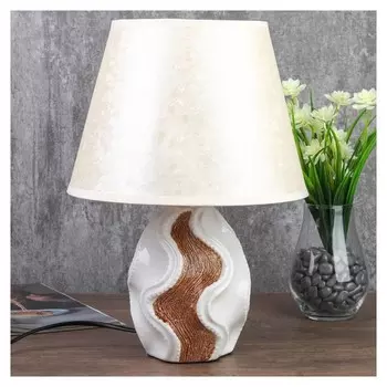 Лампа настольная 7515127tl/1 E14 40вт белый-кремовый 25х25х35 см