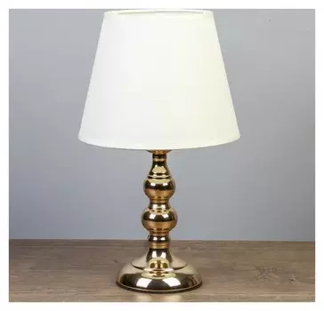 Лампа настольная "Адель" 1х40вт Е27 220в золото 21х21х37 см