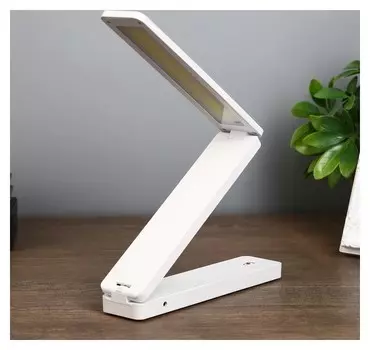 Лампа настольная "Байрон" 3 режима 6Вт LED белый 4х18х37 см.