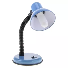 Лампа настольная, с выключателем, голубая