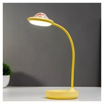 Лампа настольная сенсорная 16482/1yl LED 4Вт USB АКБ желтый 11,8х11,8х40 см