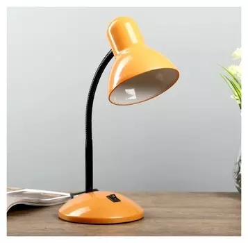 Лампа настольная "Школа" 1х40вт E27 оранжевый 22х14х32 см.