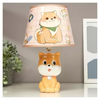 Лампа настольная "Веселый щенок" E14 40вт 20х20х32 см