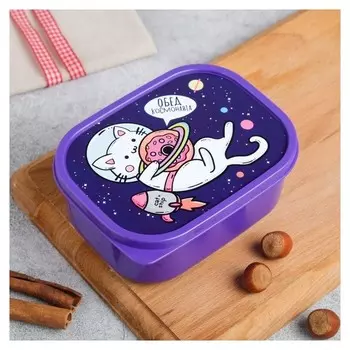 Ланч-бокс «Кот в космосе», 0.5 л