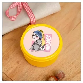 Ланч бокс круглый "Девушка", 150 мл