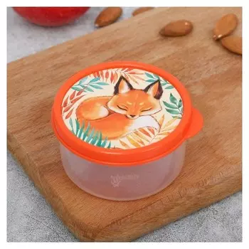 Ланч-бокс круглый «Лисичка», 150 мл