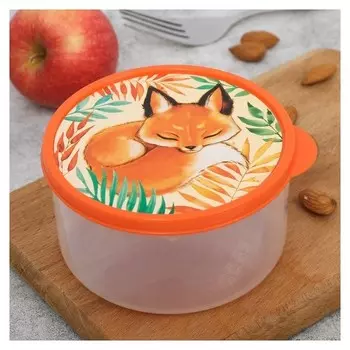 Ланч-бокс круглый «Лисичка», 500 мл