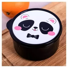 Ланч-бокс круглый Панда 0.5 л
