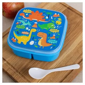 Ланч-бокс с ложкой «Динозавр», 400 мл