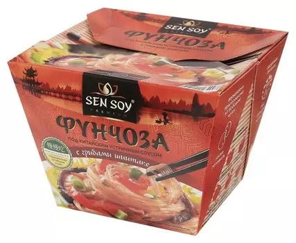 Лапша фунчоза Сэн Сой под китайским устричным соусом 125гр