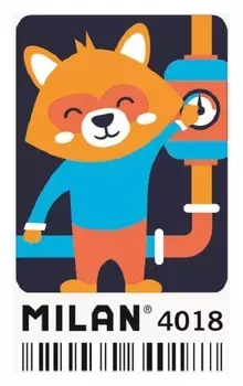 Ластик каучуковый Milan с рисунком Cmm4018, в асс-те (ДС)